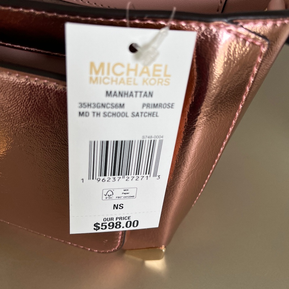Michael Kors Manhattan Primrose Satchel - Picture 8 of 9